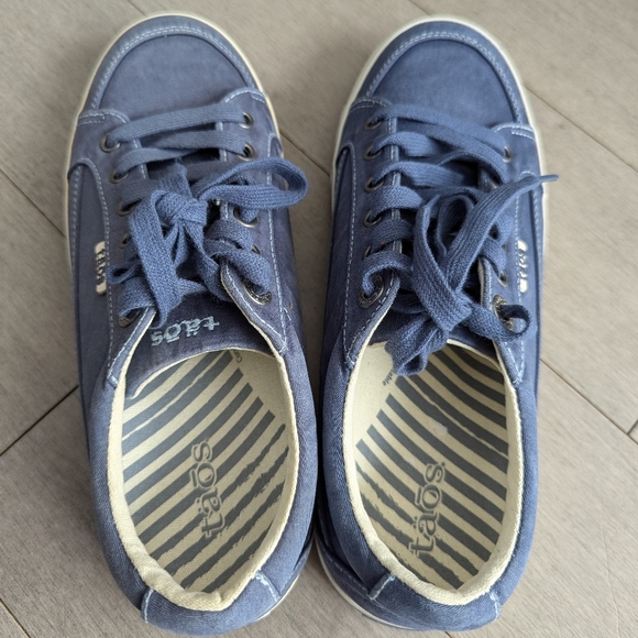 Taos blue Moc Star canvas shoes size 8 - Picture 5 of 13